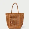 Cheap Angelo Timber Woven Leather Tote Totes