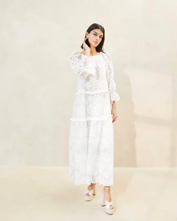 Fashion Antoinette Tiered Lace Dress FOR THE GUESTS | FOR THE BRIDE