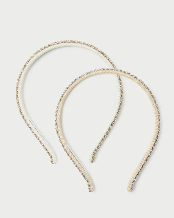 New Anya Gold/Hay Skinny Headband Set Event Essentials | Accessories