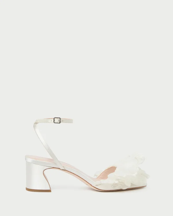 Store Aria Pearl Organza Heeled Sandal SOMETHING BLUE | FOR THE BRIDE
