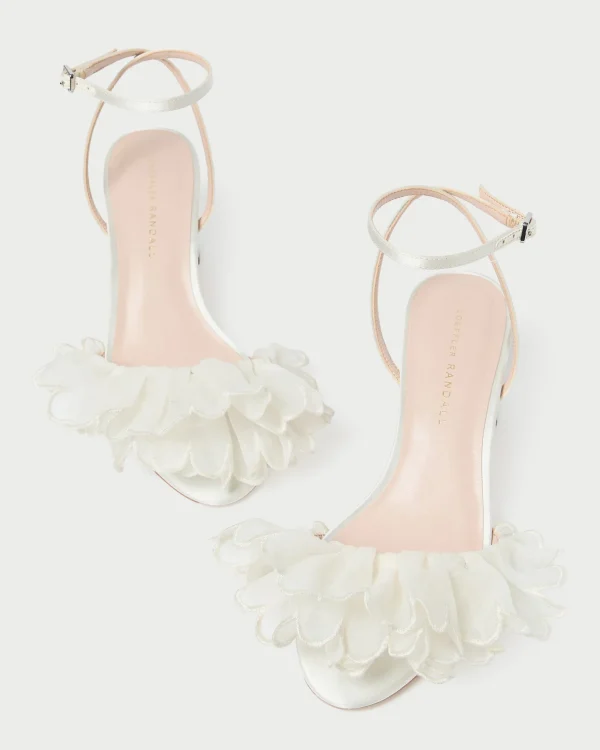 Store Aria Pearl Organza Heeled Sandal SOMETHING BLUE | FOR THE BRIDE