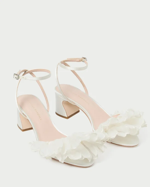 Store Aria Pearl Organza Heeled Sandal SOMETHING BLUE | FOR THE BRIDE