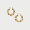 Shop Atticus Gold Twisted Hoop Earrings Event Essentials | Jessie Loves