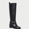 Hot Audrey Black Tall Engineer Boot Boots