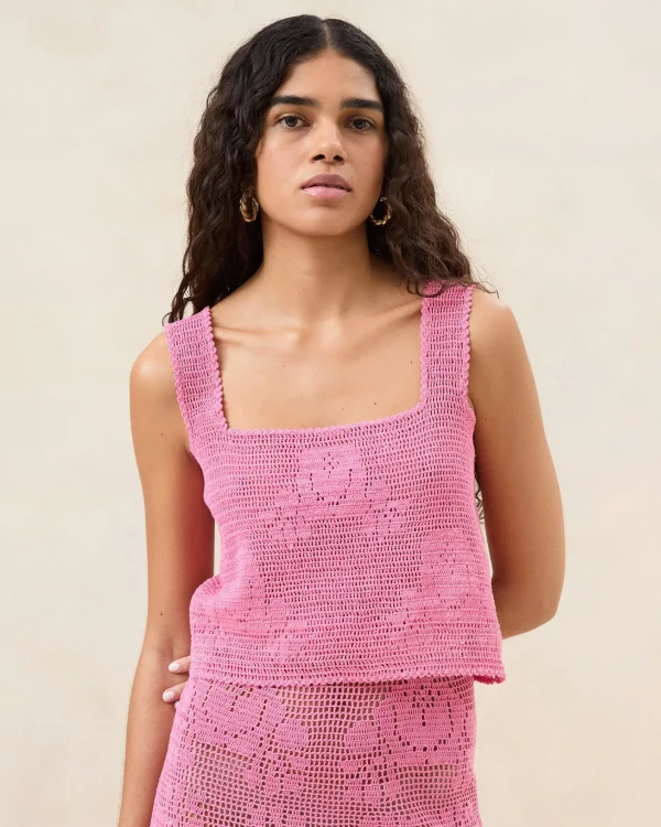 Shop Aurelie Rose Crochet Sleeveless Top FOR THE GUESTS | Event Essentials