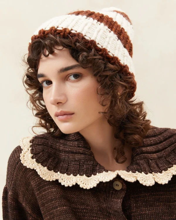 Hot Ava Knit Pompom Hat Accessories