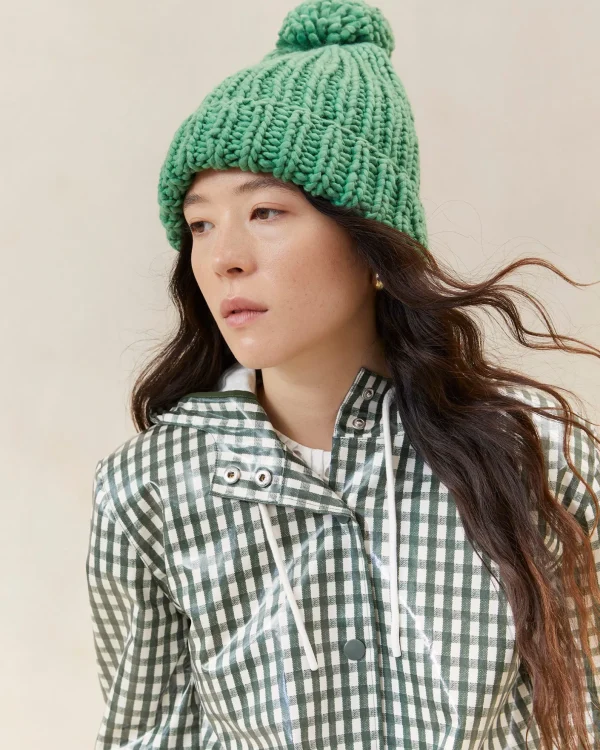 Hot Ava Knit Pompom Hat Accessories