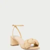 Cheap Avril Natural Raffia Heeled Sandal FOR THE BRIDE | Casual Staples