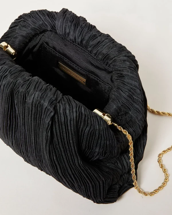 Discount Bailey White Pleated Dome Clutch SOMETHING BLUE | Event Essentials