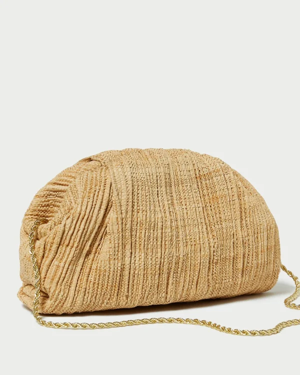Discount Bailey White Pleated Dome Clutch SOMETHING BLUE | Event Essentials