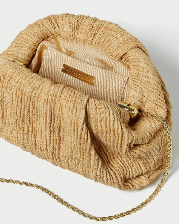 Discount Bailey White Pleated Dome Clutch SOMETHING BLUE | Event Essentials