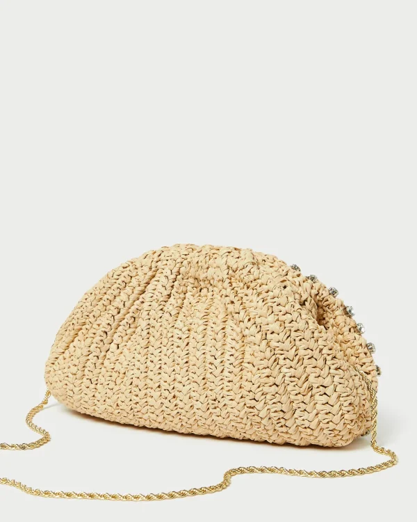 Discount Bailey White Pleated Dome Clutch SOMETHING BLUE | Event Essentials