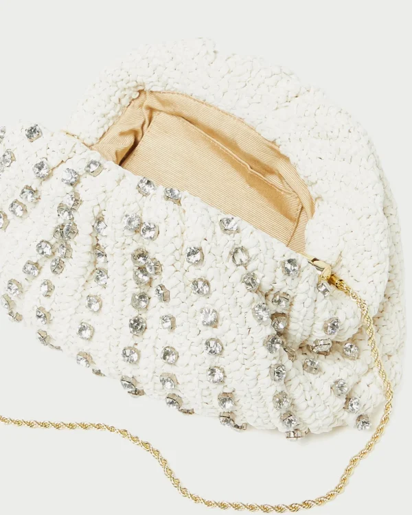 Discount Bailey White Pleated Dome Clutch SOMETHING BLUE | Event Essentials