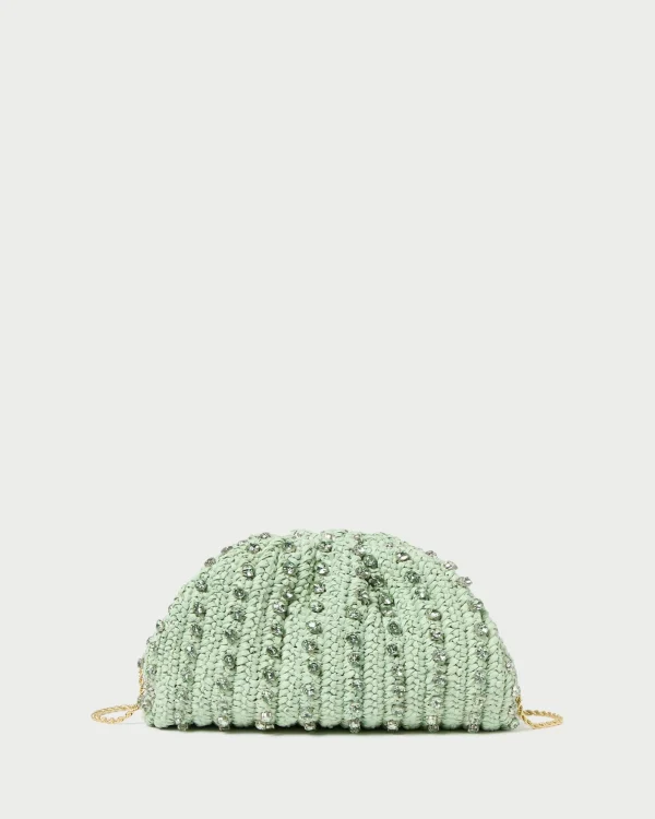 Discount Bailey White Pleated Dome Clutch SOMETHING BLUE | Event Essentials