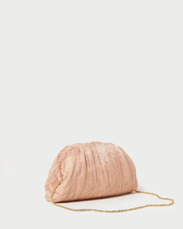 Discount Bailey White Pleated Dome Clutch SOMETHING BLUE | Event Essentials