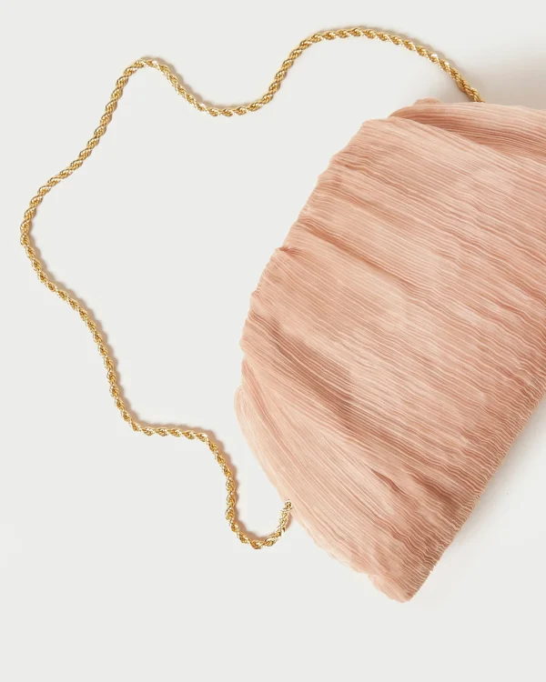 Discount Bailey White Pleated Dome Clutch SOMETHING BLUE | Event Essentials