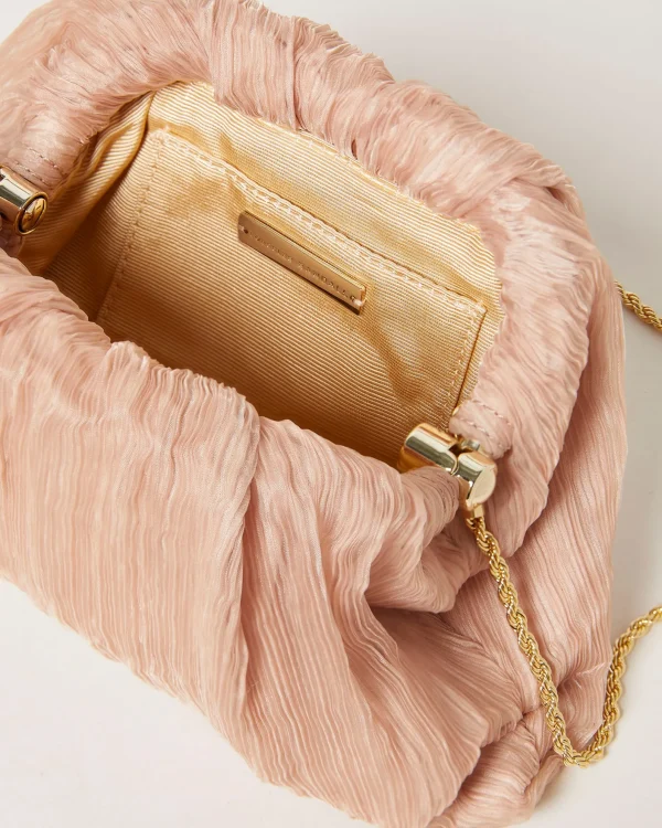 Discount Bailey White Pleated Dome Clutch SOMETHING BLUE | Event Essentials