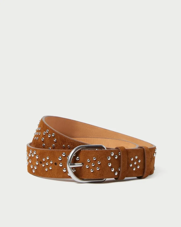 Hot Beckett Cacao Suede Studded Belt Casual Staples | Jessie Loves