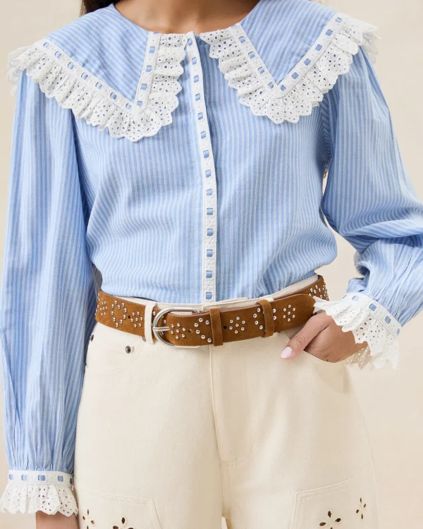 Hot Beckett Cacao Suede Studded Belt Casual Staples | Jessie Loves