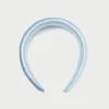 Discount Bellamy Blue Satin Puffy Headband SOMETHING BLUE | Accessories