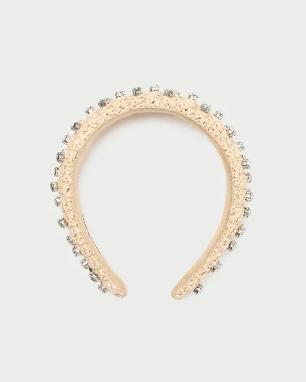Discount Bellamy Blue Satin Puffy Headband SOMETHING BLUE | Accessories