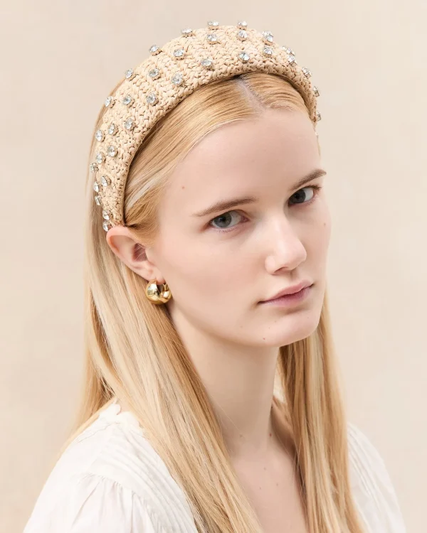Discount Bellamy Blue Satin Puffy Headband SOMETHING BLUE | Accessories