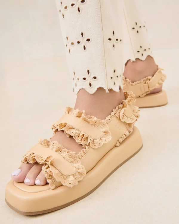 Discount Blaise Leather Platform Sandal Casual Staples | Vacation Shop