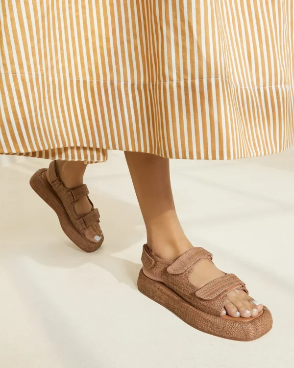 Discount Blaise Leather Platform Sandal Casual Staples | Vacation Shop