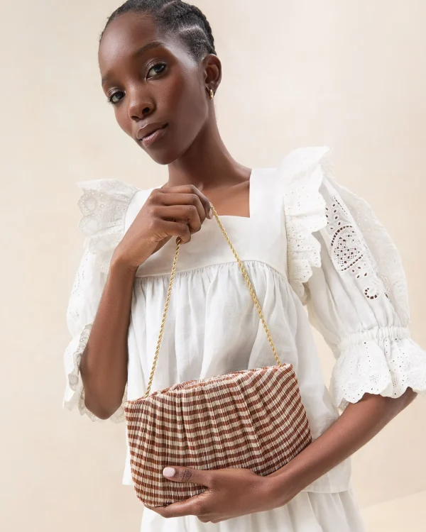 Online Brit Pleated Clutch Clutches
