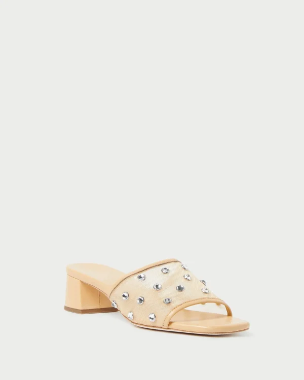 Online Brooke Caramel/Crystal Mesh Mule FOR THE GUESTS | FOR THE BRIDE