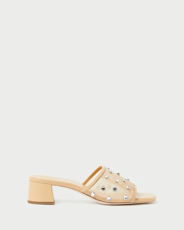 Online Brooke Caramel/Crystal Mesh Mule FOR THE GUESTS | FOR THE BRIDE