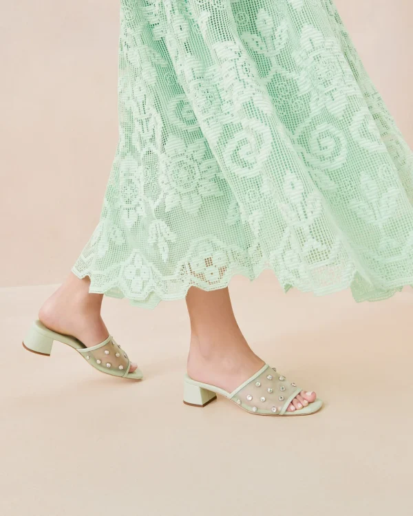 Best Brooke /Crystal Mesh Mule FOR THE GUESTS | FOR THE BRIDE