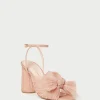 Shop Camellia Pleated Bow Heel FOR THE BRIDE | Heeled Sandals
