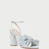 Best Sale Camellia Blue Floral Bow Heel SOMETHING BLUE | FOR THE GUESTS