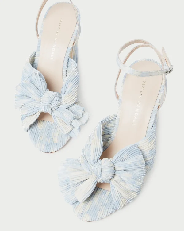 Best Camellia Pleated Bow Heel SOMETHING BLUE | FOR THE BRIDE