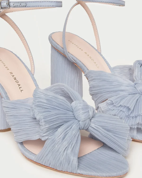 Best Camellia Pleated Bow Heel SOMETHING BLUE | FOR THE BRIDE