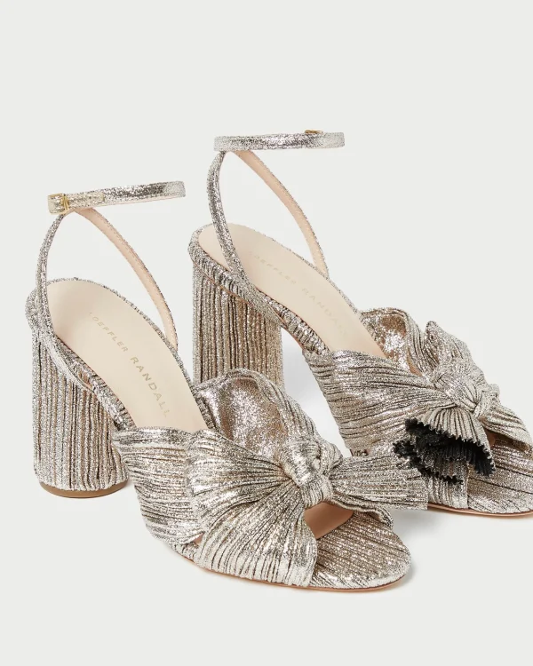 Best Camellia Pleated Bow Heel SOMETHING BLUE | FOR THE BRIDE