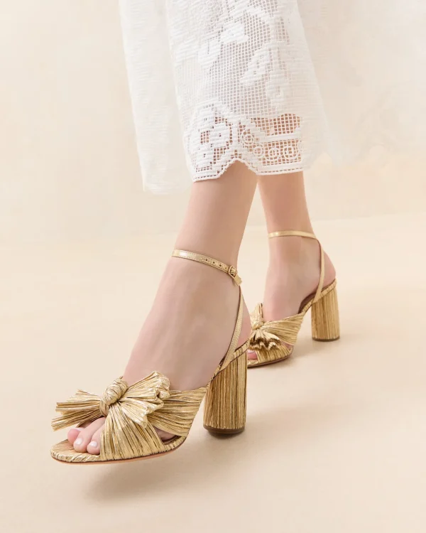 Best Camellia Pleated Bow Heel SOMETHING BLUE | FOR THE BRIDE