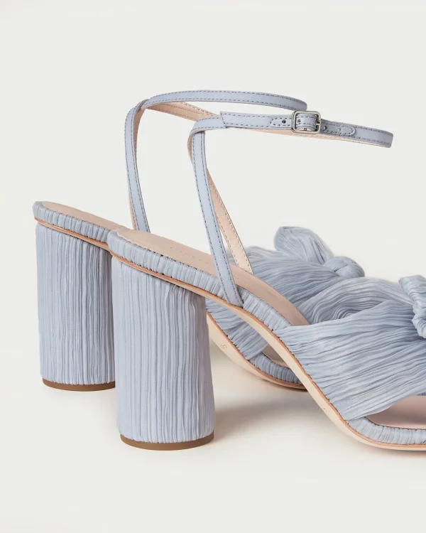 Best Camellia Pleated Bow Heel SOMETHING BLUE | FOR THE BRIDE