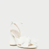 Clearance Camellia Pleated Bow Heel SOMETHING BLUE | FOR THE BRIDE