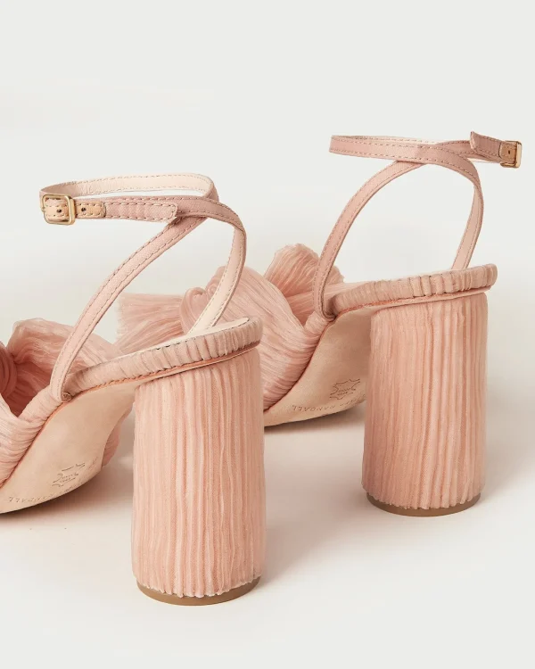 Clearance Camellia Pleated Bow Heel SOMETHING BLUE | FOR THE BRIDE