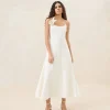 Discount Cassidy Cream Slim Rosette Dress SOMETHING BLUE | FOR THE BRIDE