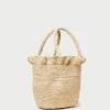 Clearance Cyrus Natural Ruffled Woven Tote Event Essentials | Totes
