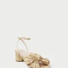 Cheap Dahlia Pleated Bow Heel FOR THE BRIDE | Heeled Sandals