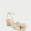 Flash Sale Dahlia Pleated Bow Heel FOR THE BRIDE | Heeled Sandals