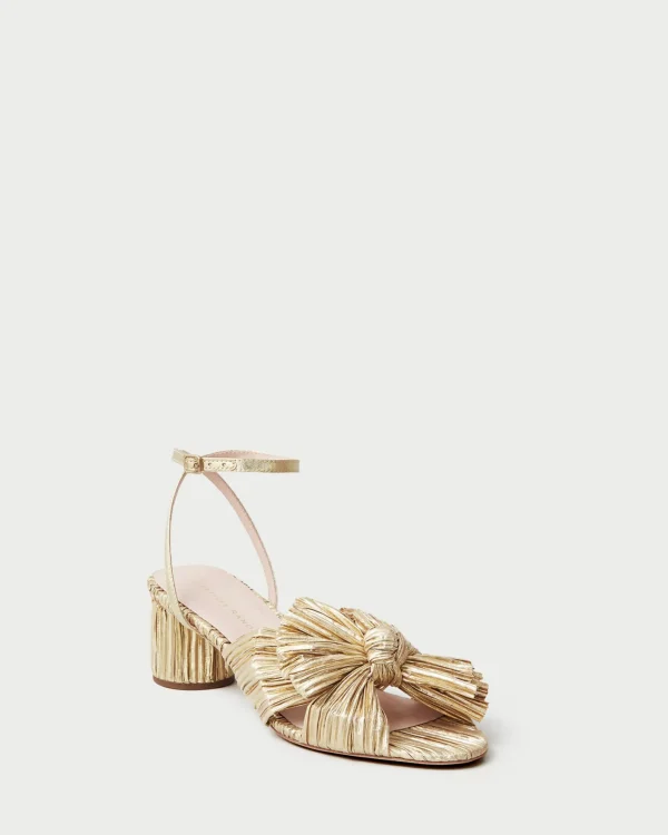 Fashion Dahlia Pleated Bow Heel SOMETHING BLUE | FOR THE BRIDE