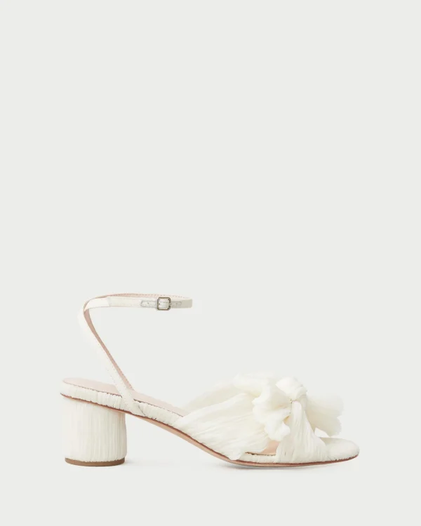 Fashion Dahlia Pleated Bow Heel SOMETHING BLUE | FOR THE BRIDE