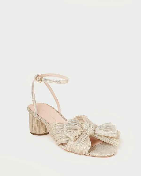 Fashion Dahlia Pleated Bow Heel SOMETHING BLUE | FOR THE BRIDE