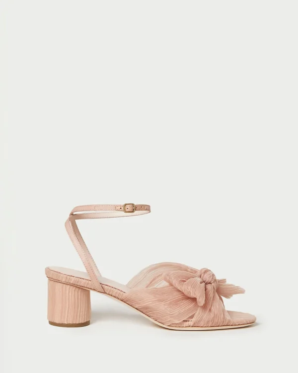 Fashion Dahlia Pleated Bow Heel SOMETHING BLUE | FOR THE BRIDE