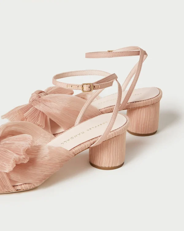 Fashion Dahlia Pleated Bow Heel SOMETHING BLUE | FOR THE BRIDE